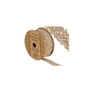 Decorative Hessian Pattern Ribbon No.282 - 19mm X 4.57m