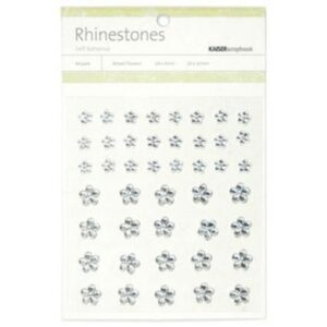 Kaisercraft Flower Rhinestones-silver