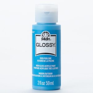 Poolside Folkart Glossy Acrylic Paints - 2 Oz