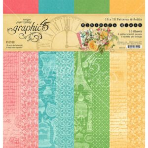 Graphic 45 Ephemera Queen 12x12 Patterns & Sol