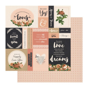 Kaisercraft 12"x12" Scrapbook Paper Endless Love Packs Of 10 Sheets