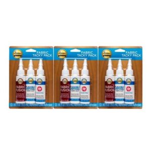 Aleenes Fabric Tacky 3 Pack X3 (9 Bottles In Total).
