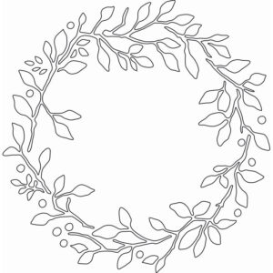 Card-io Tattered Wreath Majemask Stencil