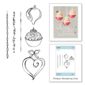 Spellbinders Dangling Ornaments Cling Rubber Stamps