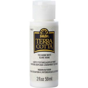 Adobe White Folkart Terra Cotta Textured Paint - 2 Oz