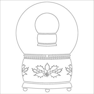 Card-io Snow Globe - Majemask Stencil