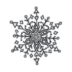 Spellbinders Doodle Snowflake