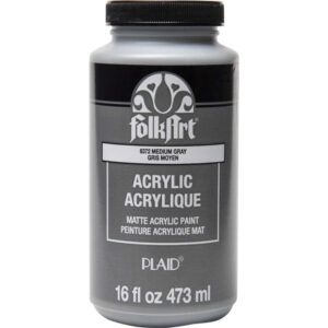 Medium Gray Folkart 16oz