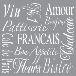 DecoArt French Living Stencil
