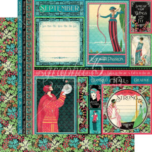 Graphic 45 September 12x12 Paper Packs Of 5 Sheets