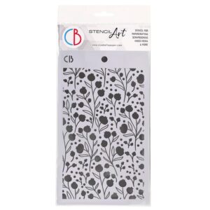 Ciao Bella Winter Berries 5" X 8" Stencil