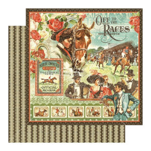 Graphic 45 Off To The Races Packs Of 10 Sheets
