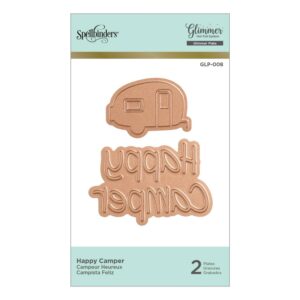 Spellbinders Happy Camper Glimmer Plate