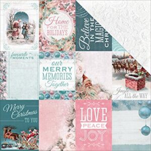 Kaisercraft Silver Bells Christmas Cards 12x12 Scrapbook