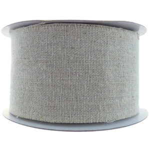 Frayed Edge Organza Ribbon 50mm X 10m Natural No.02
