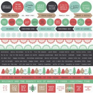 Kaisercraft Holly Jolly Sticker Sheet