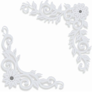 Sue Dix Floral Leaf Corners Sweet Dixie Cutting Die