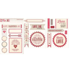 My Minds Eye Love Me Sticker Sheets Labels