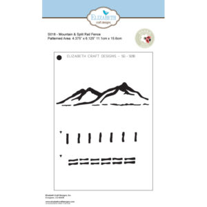 Elizabeth Craft Designs Mountain & Split Rail Fence