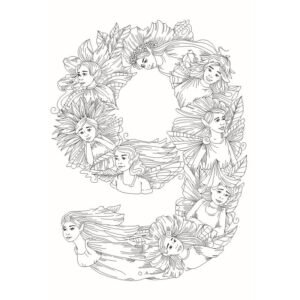 Photocentric Kelly Ogorman Fairy Number 9 Kelly O'gorman Fairy Numbers