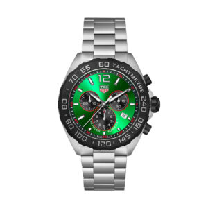TAG Heuer Formula 1 43mm Green Dial Quartz Chronograph CAZ101AP.BA0842