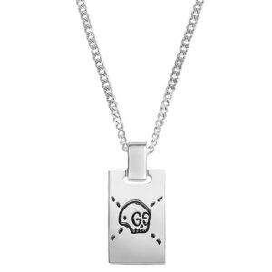 Gucci Ghost Silver Tag Pendant YBB45531500100U