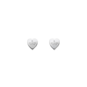 Gucci Trademark Heart Silver Stud Earrings YBD22399000100U