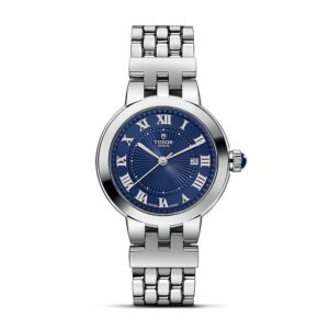 TUDOR Clair De Rose 30mm Blue Roman Dial Watch M35500-0009