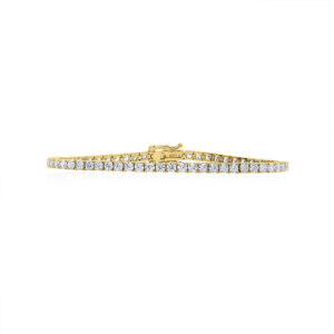 Carat Francine Silver Gold Plated Tennis Bracelet CB925Y-FRAN-W2.5-L