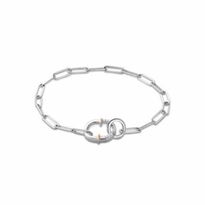 Clogau Silver and White Topaz Connection Bracelet 3SCRL0744