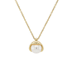9ct Yellow Gold Fresh Water Pearl Pendant