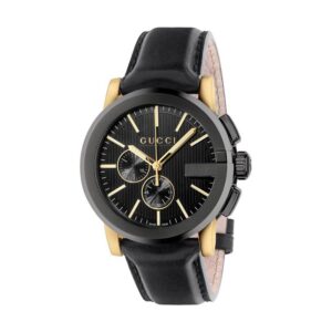 Gucci Chrono Xl Black Dial Strap Watch YA101203