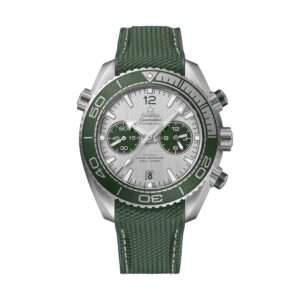 OMEGA Seamaster Planet Ocean 600m Grey Chronograph Dial Green Strap 21532465106001