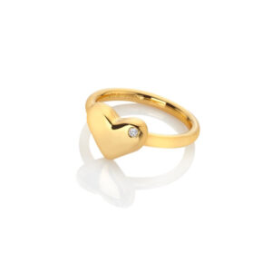 Hot Diamonds X Golden Edit Desire Ring DR276/M