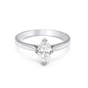 Platinum Marquise Single Stone Diamond Ring  .96cts