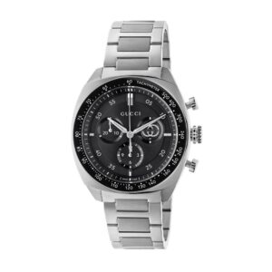 GUCCI Interlocking Black Dial 41mm Chronograph Quartz Watch YA142316