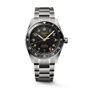 LONGINES Spirit Zulu Time 39mm Titanium Automatic Black Dial L3.802.1.53.6