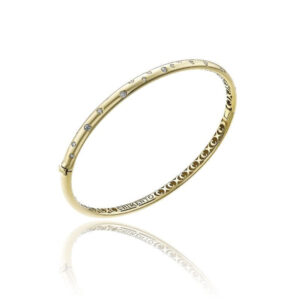 Chimento 18ct Yellow Gold Brio Diamond Set Bangle 1BU0103BB1180