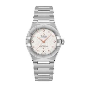 OMEGA Constellation Steel 29mm MOP Diamond Bracelet Watch 13110292052001