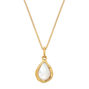 Hot Diamonds X Gemstones Teardrop MOP Pendant DP1027