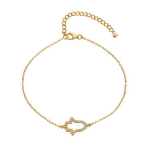 Hot Diamonds Hand Yellow Gold Plated Bracelet DL690