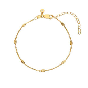 Hot Diamonds Oval Gold Plated Bracelet DL684