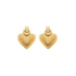 Hot Diamonds Essence Gold Plated Heart Dropper Earrings DE807