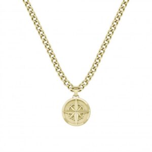BOSS Gold Tone Compass Pendant 1580549