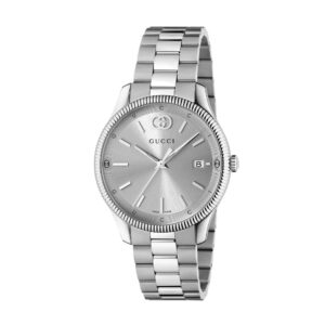 Gucci G Timeless 38mm Silver Dial Bracelet Watch YA1264232