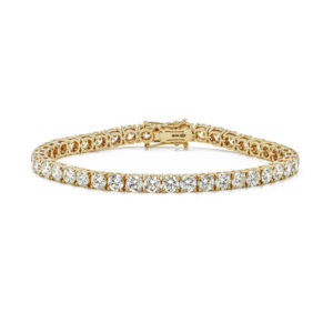 18ct Yellow Gold Diamond F/G Colour Line Bracelet Total 12.83ct