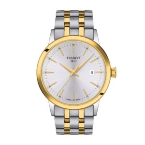Tissot Steel and Yellow Classic Dream Silver Dial Bracelet Watch T1294102203100