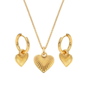 Hot Diamonds Essence Heart Pendant and Earring Set SS153