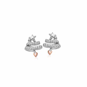Clogau Christmas Tree Silver Stud Earrings 3SCGS0710