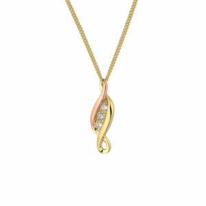 Clogau Past Present Future® 9ct Solid Gold Pendant with Diamonds PPFP